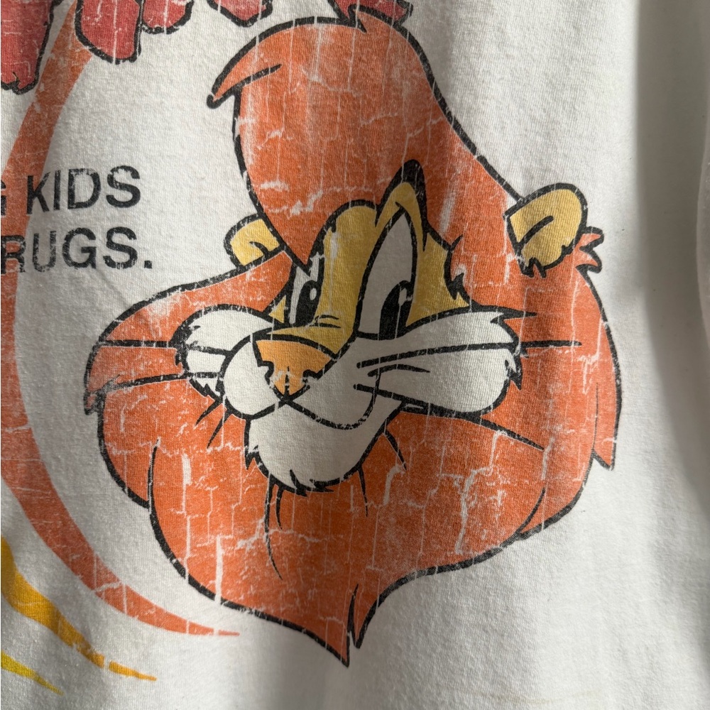 D.A.R.E Original Vintage 80’s tee Featuring Daren The Lion Size M. RARE. - Picture 5 of 10